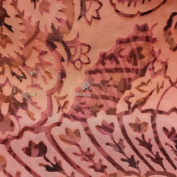 Coldwater Creek-Rosy rust colored burnout top Size 2X NWT. - Picture 4 of 10